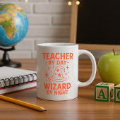 先生力を持つマグマおもしろいグ;マジシャン先生 コーヒーマグカップ