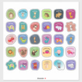 先生勇気付けられるインセンティブ動物シール シール (シート)