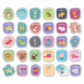 先生勇気付けられるインセンティブ動物シール シール (正面)