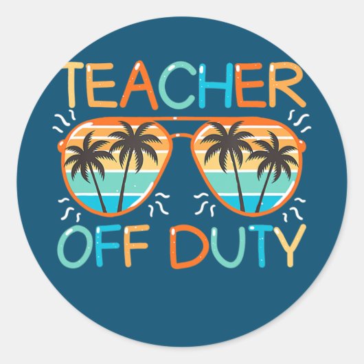 先生勤務時間外先生 ラウンドシール (正面)