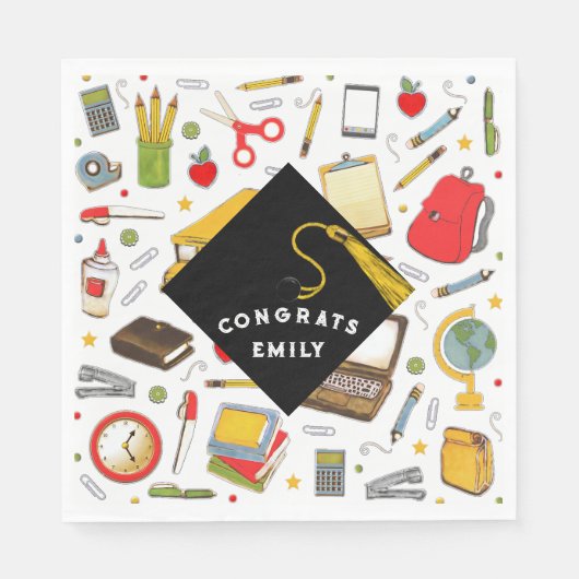 先生卒業党 スタンダードランチョンナプキン (正面)