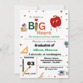 先生卒業招待状初等卒業 招待状 (正面)