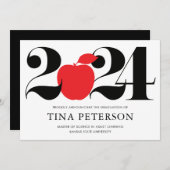 先生卒業発表 招待状 (正面/裏面)