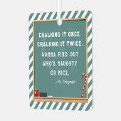 先生収集可能 メタルオーナメント (正面左)