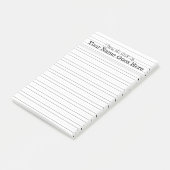 先生名の手書きの裏地付きOfficeデスクトップ ポストイット (アングル)