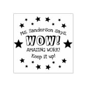 先生名わあーすごい仕事星for students ラバースタンプ (インプリント)