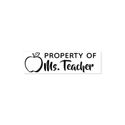 先生名カスタム教室のプロパティ セルフインキングスタンプ (デザイン)