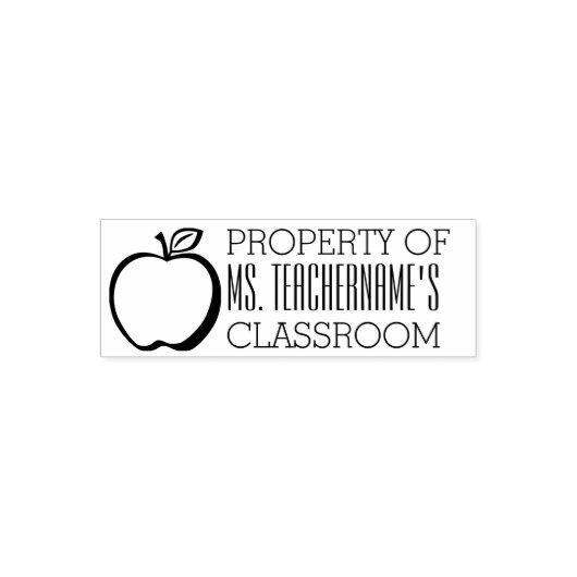 先生名カスタム教室のプロパティ セルフインキングスタンプ (デザイン)