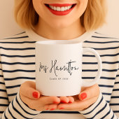 先生名クラスの年間教育者の評価 コーヒーマグカップ