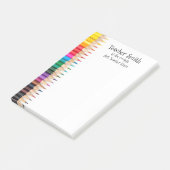 先生名クール付き鉛筆 ポストイット (アングル)