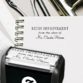 先生名パーソナライズされた宿題の採点 セルフインキングスタンプ