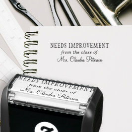 先生名パーソナライズされた宿題の採点 セルフインキングスタンプ