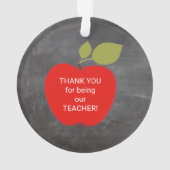 先生名パーソナライズされた引用文 オーナメント (裏面)