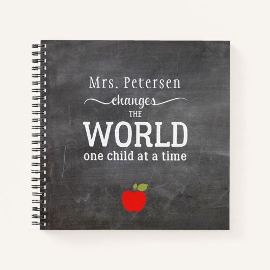 先生名パーソナライズされた blackboard ノートブック (正面)