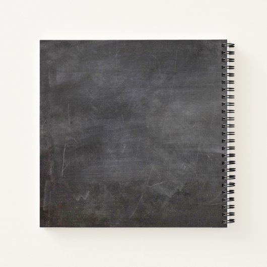 先生名パーソナライズされた blackboard ノートブック (裏面)