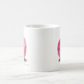 先生名付きアップル,学生から,カスタム コーヒーマグカップ (中央)