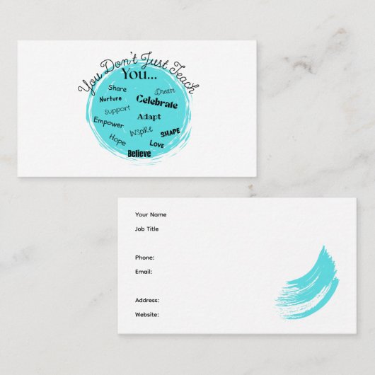 先生名刺 名刺 (正面/裏面)