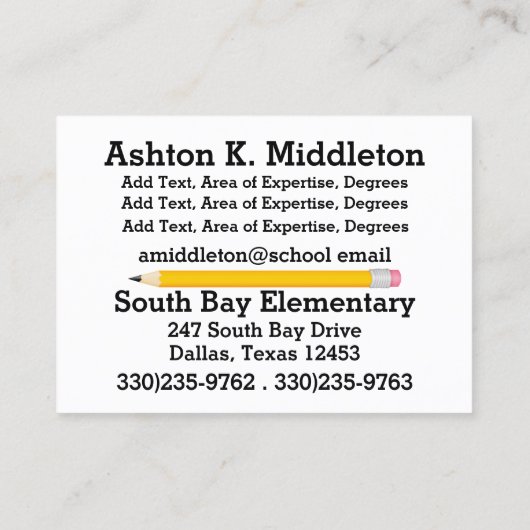 先生名刺 名刺 (裏面)