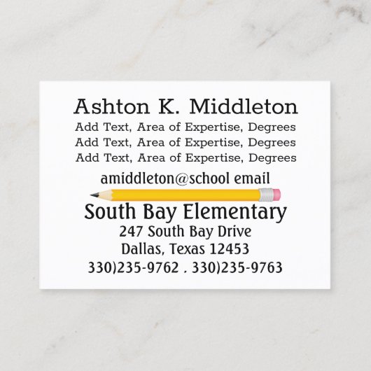 先生名刺 名刺 (裏面)