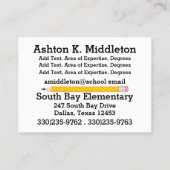 先生名刺 名刺 (裏面)