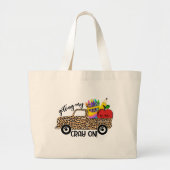 先生名前の追加時にCrayを取得する ラージトートバッグ (正面)