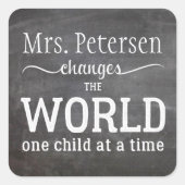 先生名引用文蔵書票学校ライブラリラベル スクエアシール (正面)