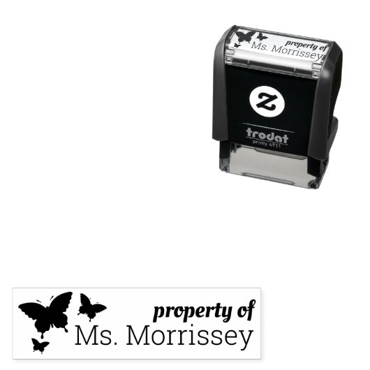 先生名教室バタフライ セルフインキングスタンプ (インサイチュ)