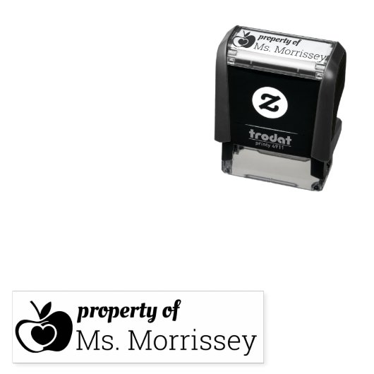 先生名教室Appleのプロパティ セルフインキングスタンプ (インサイチュ)