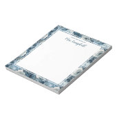 先生名水色ブルーバラ ノートパッド (回転)