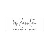 先生名素晴らし学年表示 セルフインキングスタンプ (デザイン)