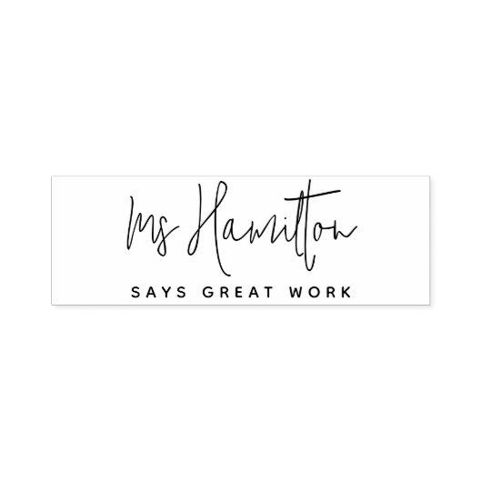 先生名素晴らし学年表示 セルフインキングスタンプ (デザイン)