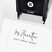 先生名素晴らし学年表示 セルフインキングスタンプ