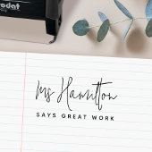 先生名素晴らし学年表示 セルフインキングスタンプ