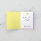 先生名誉サンキューカード サンキューカード (内部)