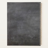 先生名金ゴールドスクリプトRed Apple Blackboard プランナー手帳 (裏面)