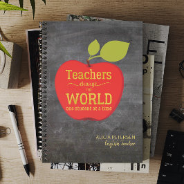 先生名金ゴールドスクリプトRed Apple Blackboard プランナー手帳