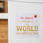 先生名金ゴールドタイポグラフィスクリプト引用文 マグネット