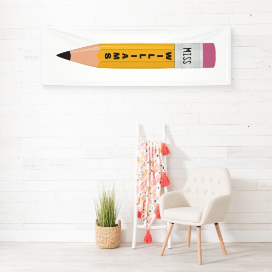 先生名鉛筆教室バナー 横断幕 (インサイチュ)