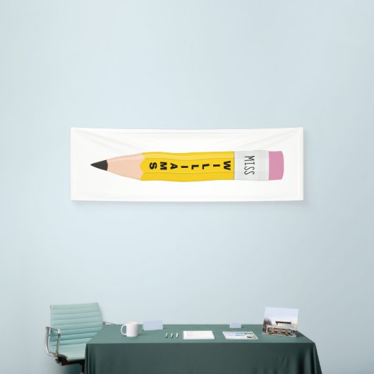 先生名鉛筆教室バナー 横断幕 (トレードショー)