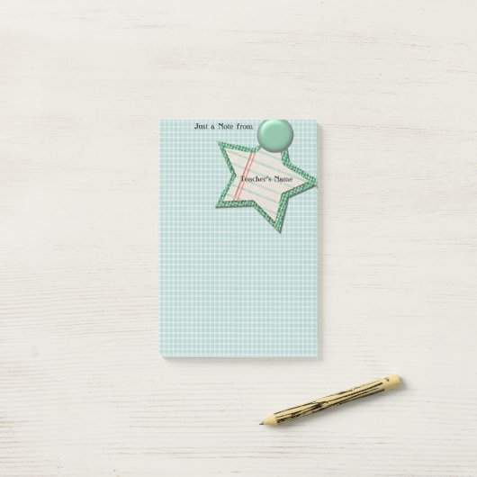 先生名 ポストイット (デスク上)