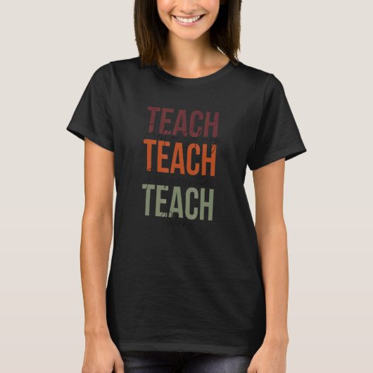先生問題解決忍耐強さ Tシャツ (正面)