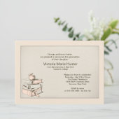 先生図書卒業招待状 招待状 (スタンド正面)