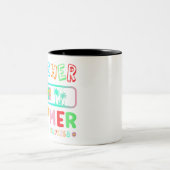 先生夏の再充電が必要なビーチマグカップ ツートーンマグカップ (中央)