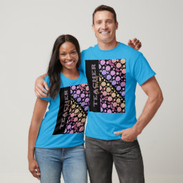 先生夏休みステートメントカラフルの船首飾り Tシャツ