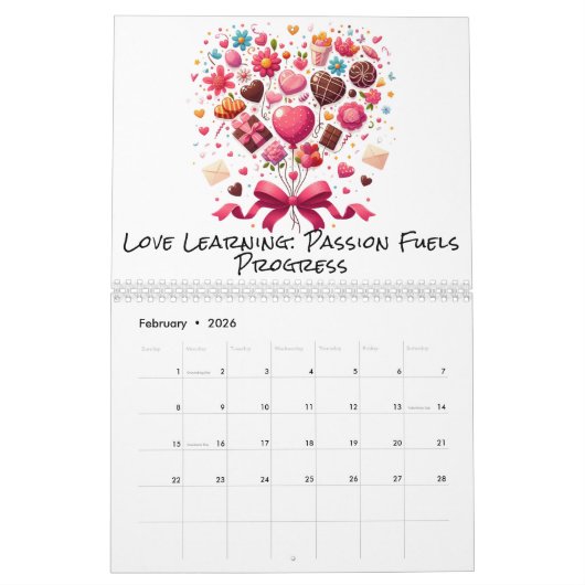 先生学校のカレンダー カレンダー (2月 2026)