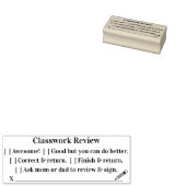 先生学校の授業/宿題の採点 ラバースタンプ (押印)