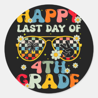 先生学校の最後の日4年生の子供たち少年ギル ラウンドシール