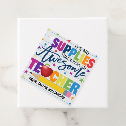 先生学校給料高メッセージカード フェイバータグ (インサイチュ)