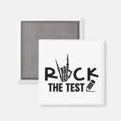 先生学生のためのテスト日の試験をロック マグネット (正面/裏面)