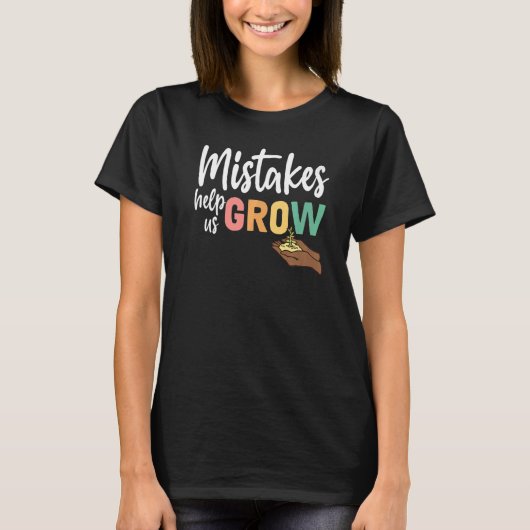 先生学生のマインドセ救済ットの過誤り Tシャツ (正面)